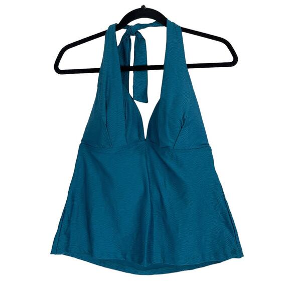 Athena tankini top teal standard halter - Picture 1 of 4